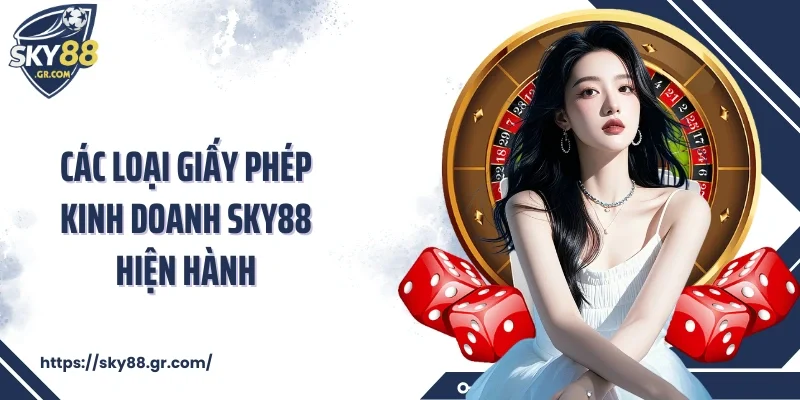 Các loại giấy phép kinh doanh Sky88 hiện hành